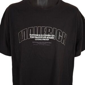 Maverick T Shirt Mens Size XL Black Logan Paul Streetwear Spellout